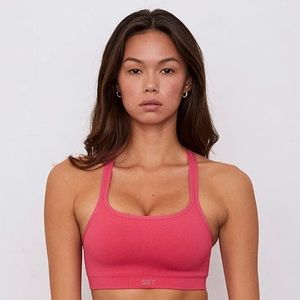 Set Active - Box X Sports Bra - Punch - S - NWT